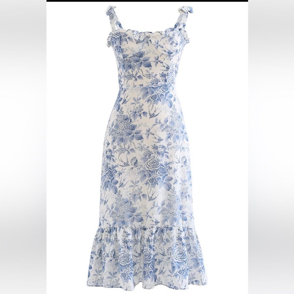 Chicwish tie strap midi dress XS NWT
